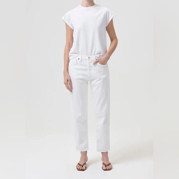 NWT AGOLDE Parker Jean In Milkshake Colorway Size 32 - Picture 1 of 7